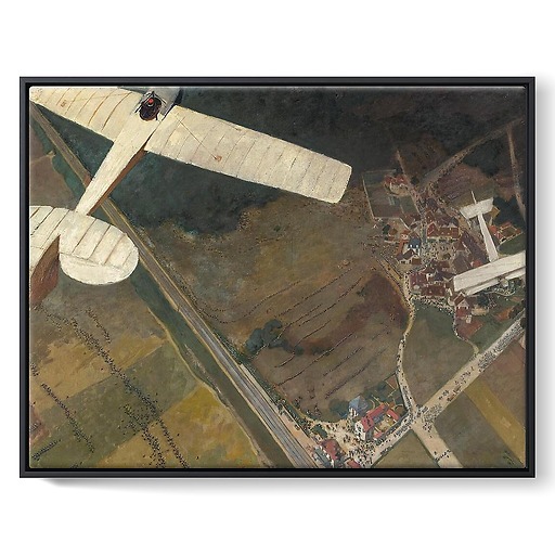 Les Grandes Manoeuvres vues d’un aéroplane (framed canvas)