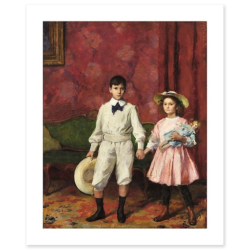 Deux enfants [Pierre et Valentine] (affiches d'art)