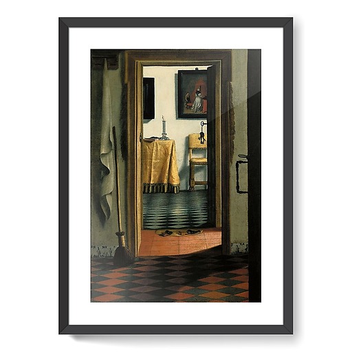 Intérieur hollandais dit « Les Pantoufles » (framed art prints)