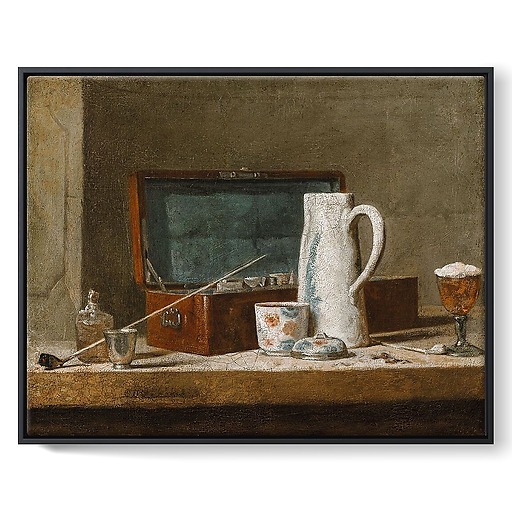 Pipes et vases à boire, dit La Tabagie (framed canvas)