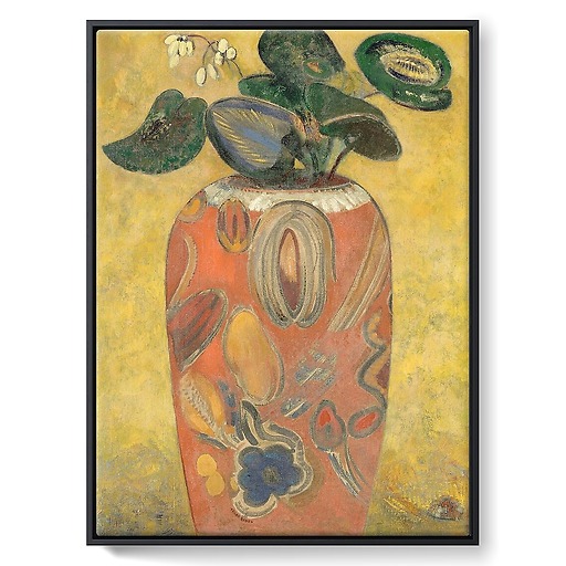 Plante verte dans une urne (framed canvas)