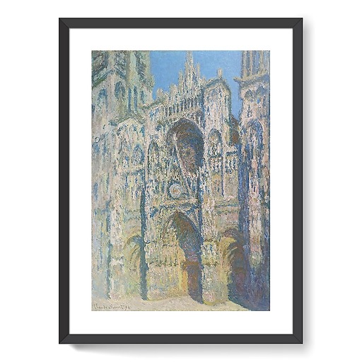 La Cathédrale de Rouen. Le portail et la tour Saint-Romain, plein soleil (affiches d'art encadrées)