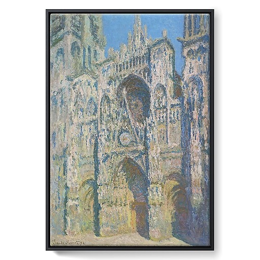 La Cathédrale de Rouen. Le portail et la tour Saint-Romain, plein soleil (framed canvas)
