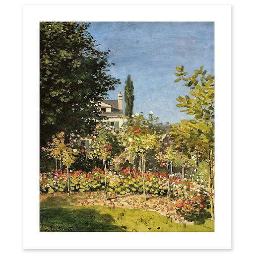 Jardin en fleurs, à Sainte-Adresse (canvas without frame)