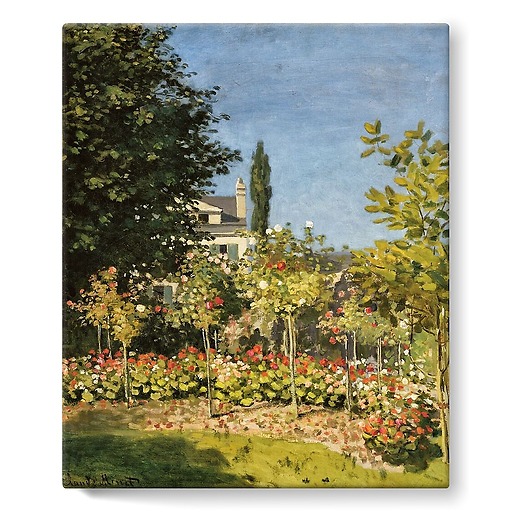 Jardin en fleurs, à Sainte-Adresse (stretched canvas)