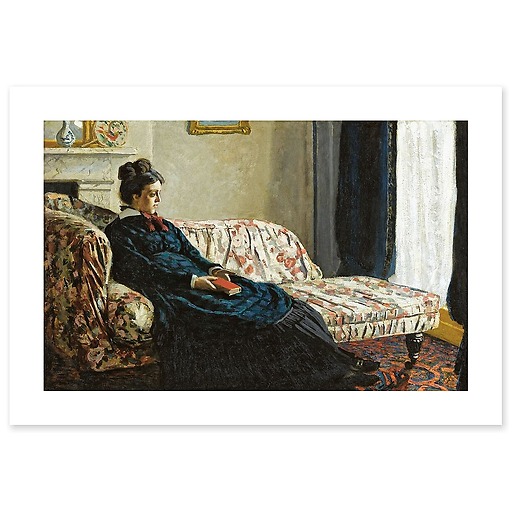 Intérieur ou Méditation. Mme Monet au canapé (toiles sans cadre)