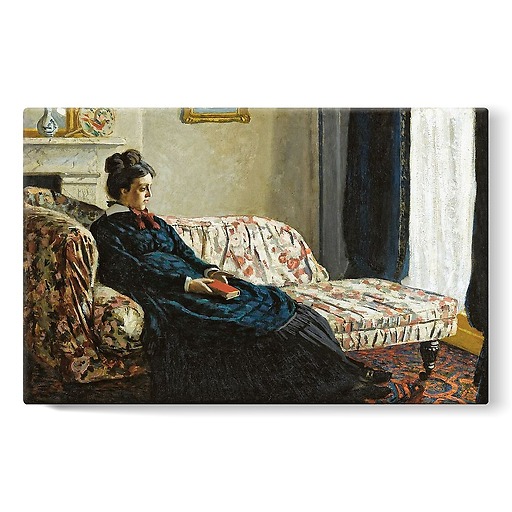 Intérieur ou Méditation. Mme Monet au canapé (stretched canvas)