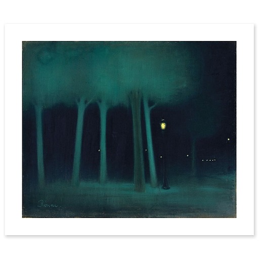 Un parc la nuit (détail) (art prints)