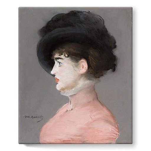 Portrait d’Irma Brunner, dit aussi La Femme au chapeau noir (détail) (toiles sur châssis)