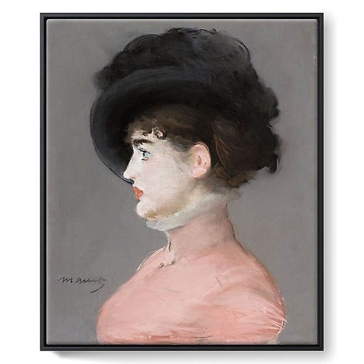 Portrait d’Irma Brunner, dit aussi La Femme au chapeau noir (détail) (framed canvas)