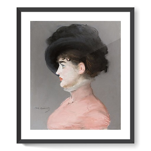 Portrait d’Irma Brunner, dit aussi La Femme au chapeau noir (détail) (affiches d'art encadrées)