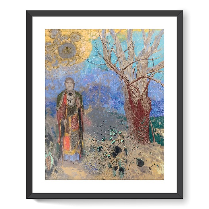 Le Bouddha (détail) (affiches d'art encadrées)