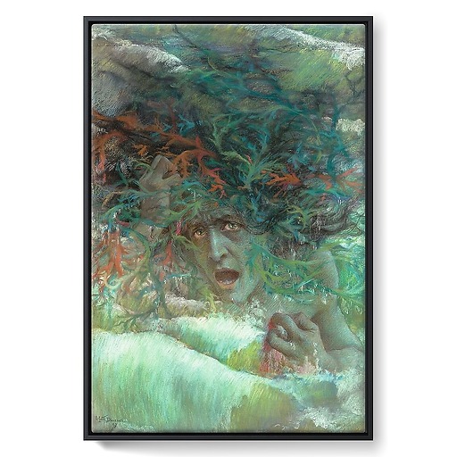 Méduse, dit aussi Vague furieuse (détail) (framed canvas)