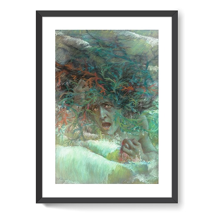 Méduse, dit aussi Vague furieuse (détail) (framed art prints)