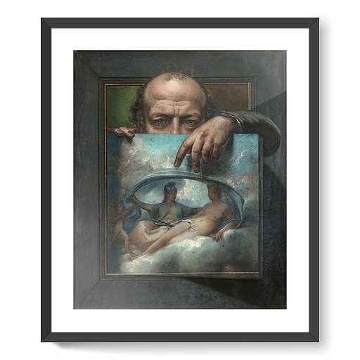 Autoportrait en trompe-l’oeil (détail) (framed art prints)