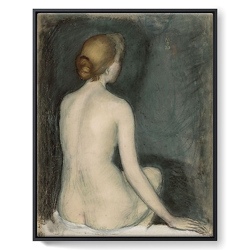 Nu, femme assise, de dos (détail) (framed canvas)