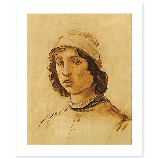 Tête de jeune homme (d’après l’autoportrait de Filippino Lippi) (détail) (art prints)