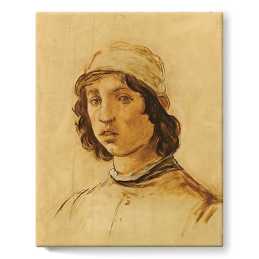 Tête de jeune homme (d’après l’autoportrait de Filippino Lippi) (détail) (toiles sur châssis)