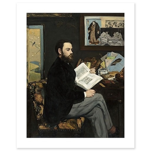 Portrait de M. Émile Zola (détail) (art prints)