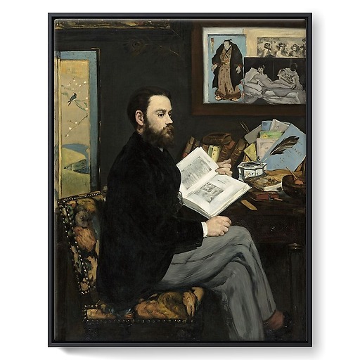 Portrait de M. Émile Zola (détail) (framed canvas)