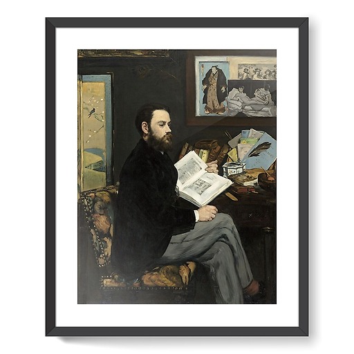 Portrait de M. Émile Zola (détail) (framed art prints)