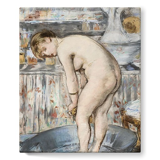 Femme dans un tub (détail) (stretched canvas)