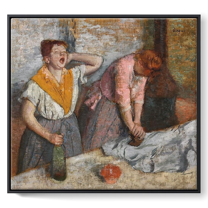 Repasseuses (détail) (framed canvas)