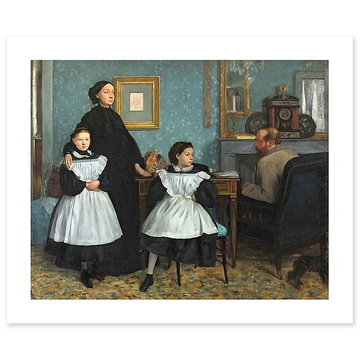 Portrait de famille [dit aussi La Famille Bellelli] (détail) (art prints)