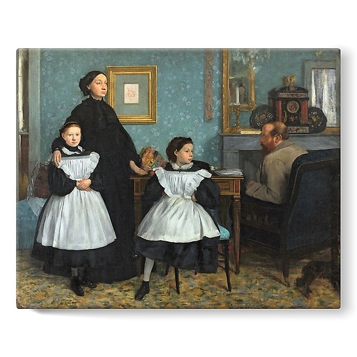 Portrait de famille [dit aussi La Famille Bellelli] (détail) (stretched canvas)