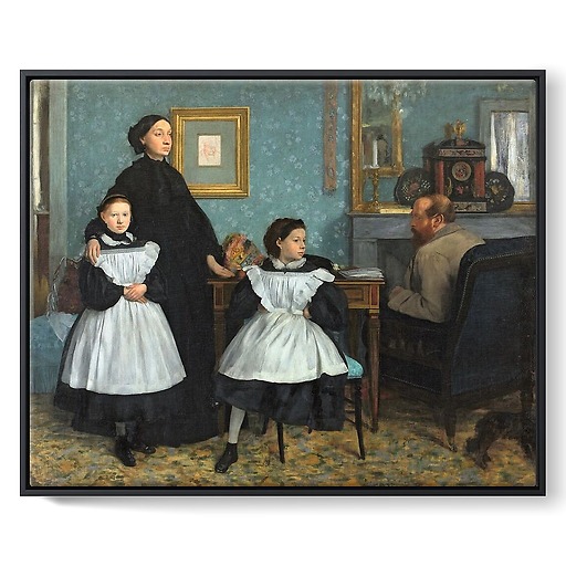Portrait de famille [dit aussi La Famille Bellelli] (détail) (framed canvas)
