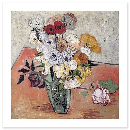 Roses et renoncules (canvas without frame)