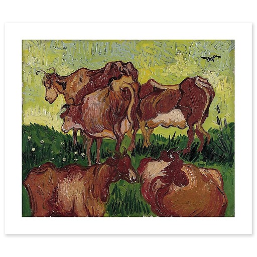 Les Vaches (d’après Gachet, d’après Jordaens) (canvas without frame)