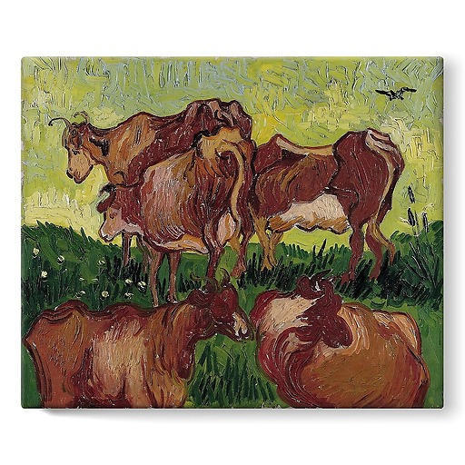 Les Vaches (d’après Gachet, d’après Jordaens) (stretched canvas)
