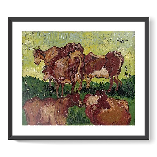 Les Vaches (d’après Gachet, d’après Jordaens) (framed art prints)