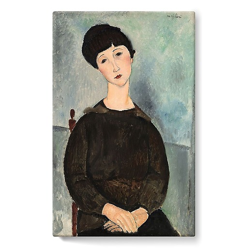 La Chevelure noire, dit aussi Jeune fille brune assise (stretched canvas)