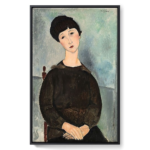 La Chevelure noire, dit aussi Jeune fille brune assise (framed canvas)