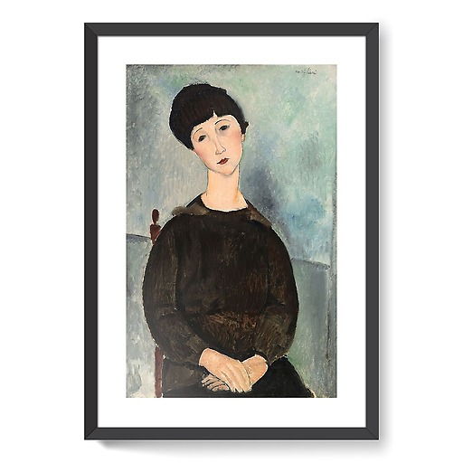 La Chevelure noire, dit aussi Jeune fille brune assise (framed art prints)