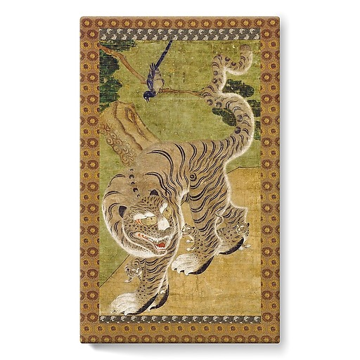 Tigre avec ses trois petits (détail) (stretched canvas)