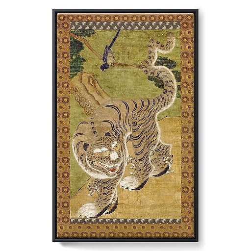 Tigre avec ses trois petits (détail) (toiles encadrées)