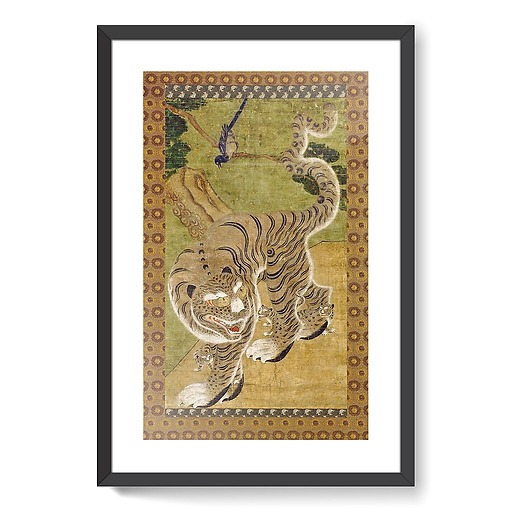 Tigre avec ses trois petits (détail) (framed art prints)