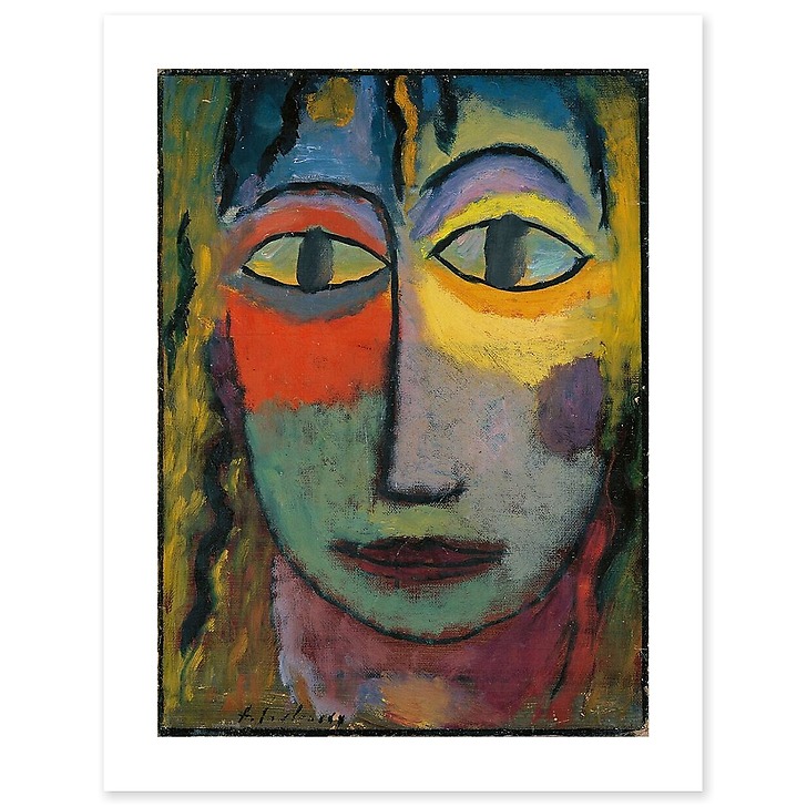 Tête de femme « Méduse ». Lumière et Ombre (art prints)