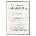 Tea towel "12 Terrines Menu du Roy"