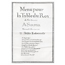 Tea towel "11 Petits entremets Menu du Roy"