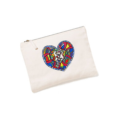 Pochette Cœur Serpent Niki de Saint Phalle 27x20cm
