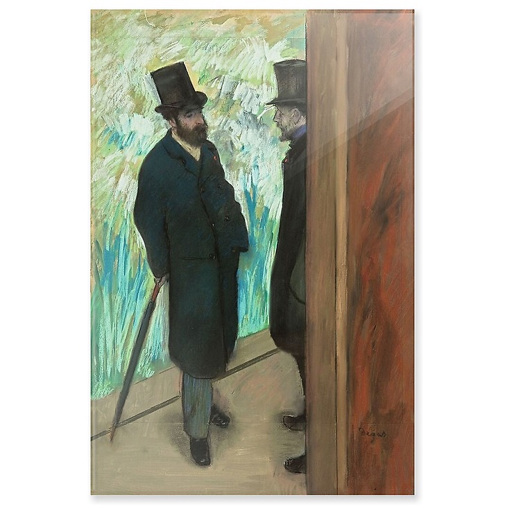Ludovic Halevy & Albert Boulanger-Cave behind the scenes of the opera (acrylic panels)