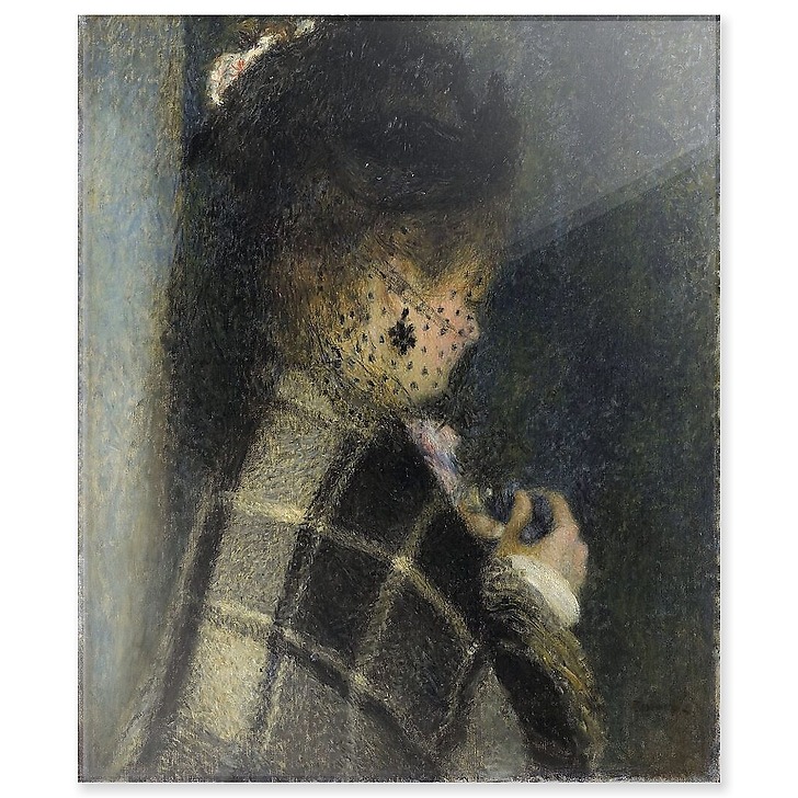 Young woman with a veil (acrylic panels)