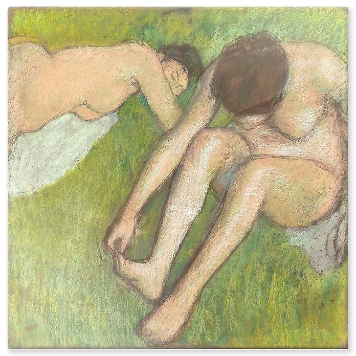 Two Bathers on the Grass (aluminium panels)