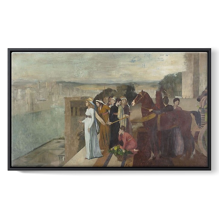 Semiramis Building Babylon (framed canvas)