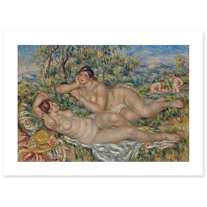 The swimmer sitting (canvas without frame)
