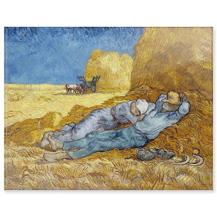 La méridienne ou la sieste (d'après Millet) (panneaux acryliques)